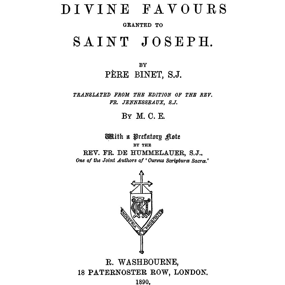Divine Favours Granted to St. Joseph