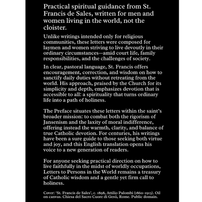 Letters to Persons in The World by St. Francis De Sales