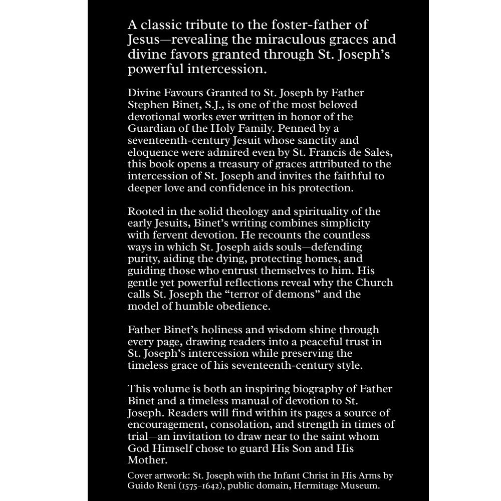 Divine Favours Granted to St. Joseph